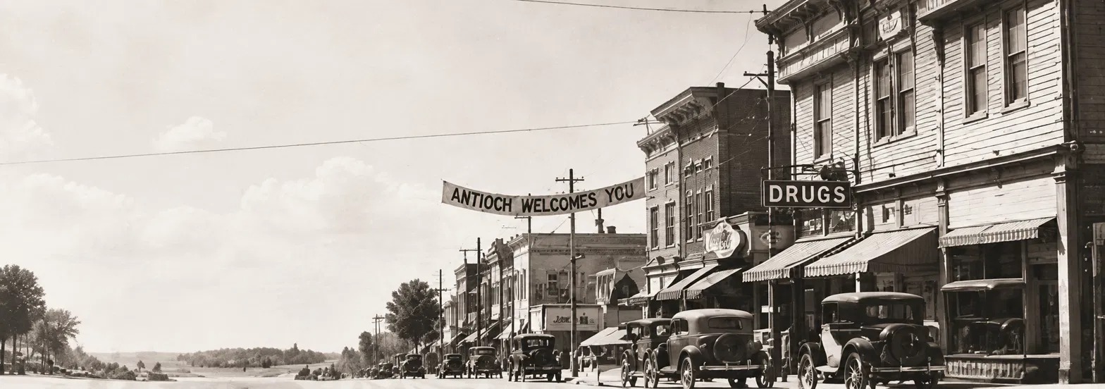 Historic main street, representing PegHook's retail roots
