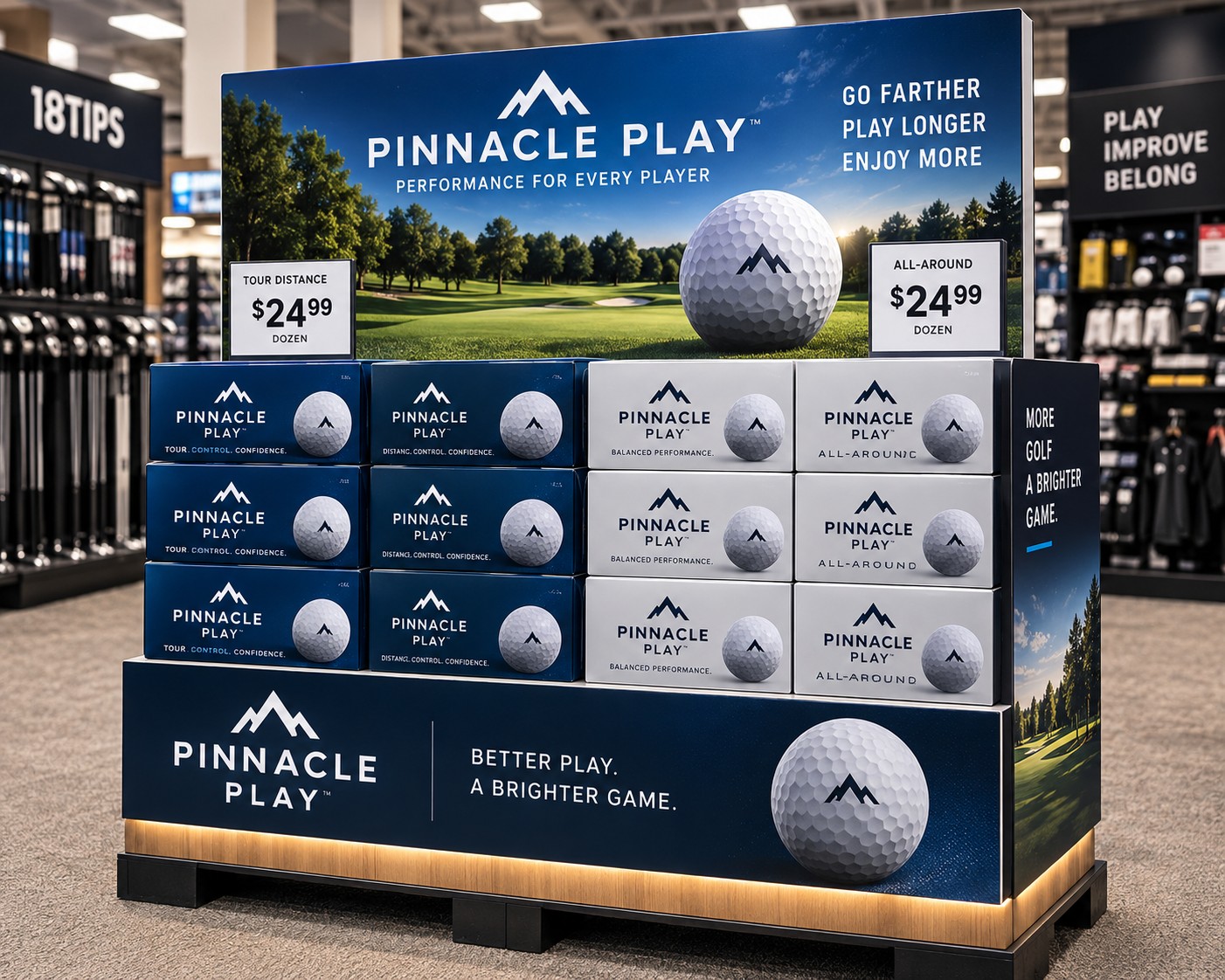 Premium Golf Balls — AI concept